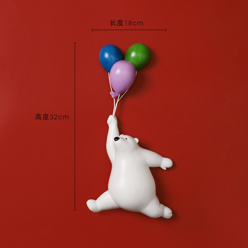 Wall-mounted Balloon Bear Decoration For Living Room And Bedroom Backdrops 8