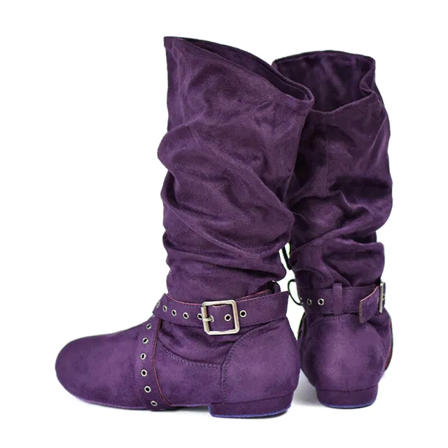 Ladies Line Dance Latin Salsa Dance Boots Line Dance Shoes Purple - Shop at LoveMi