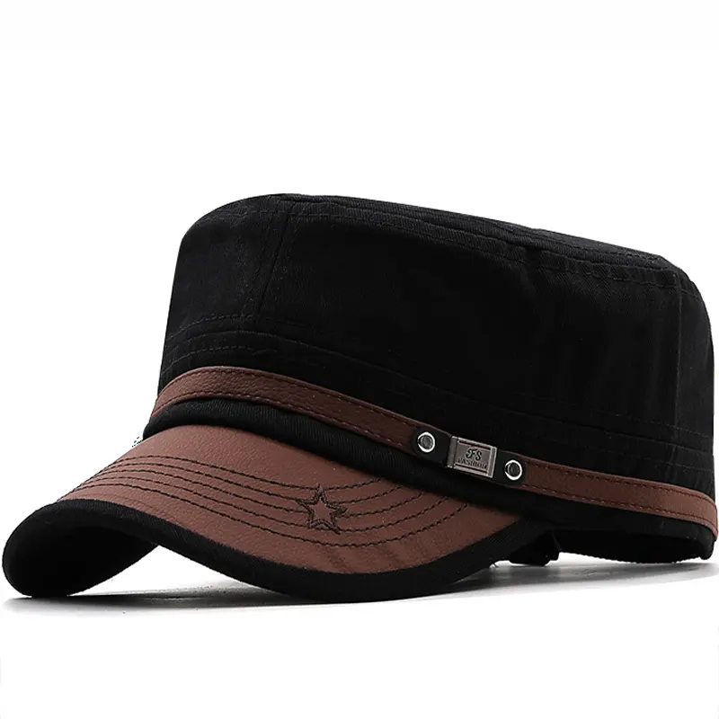 Curved Brim Leisure Climbing Sun Shade Fan Flat-top Hat