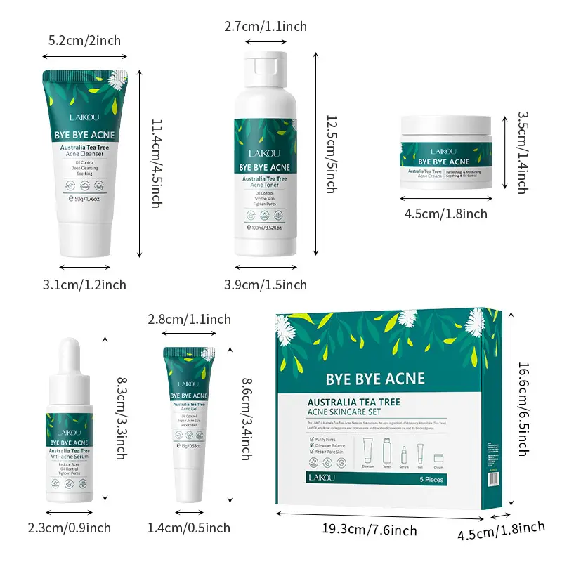 Facial Care Suit Facial Cleanser Cream Lotion Gel