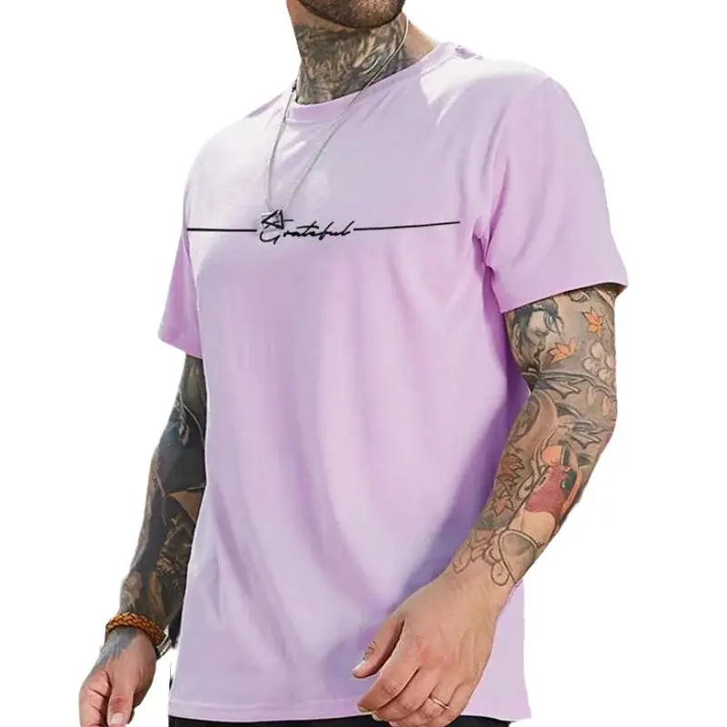 Men's 3D Digital Printing Sports Style With Letters Short-sleeved T-shirt