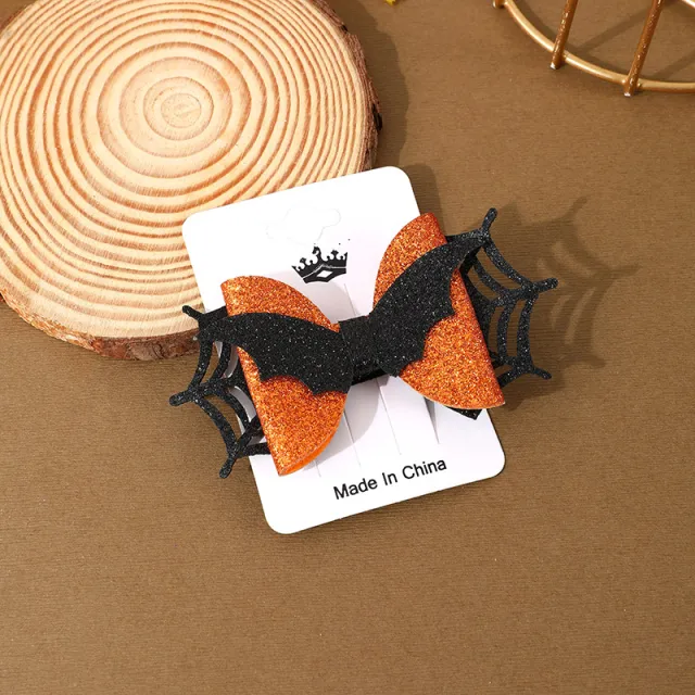 Halloween Barrettes Ghost Festival Party Festival Atmosphere Decor M3 Orange 1 - Shop at LoveMi