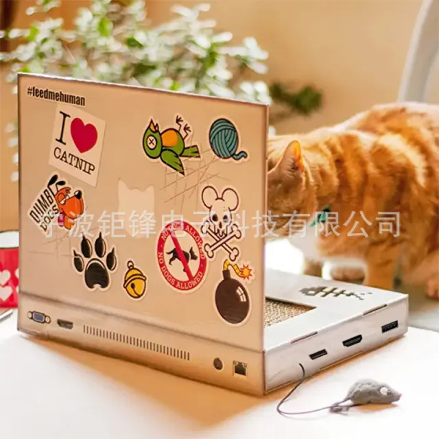 Cat Scratch Board Notebook Folding Wear resistant Corrugated Paper Cat Computer - Shop at LoveMi