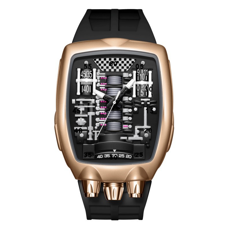 Engine Movement Mens Watch Brand Quartz Watch Fashionable And Distinctive 9