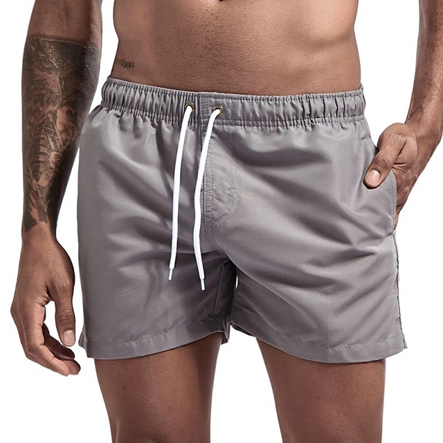 Title 3, Shorts de praia masculinos casuais em cor doce