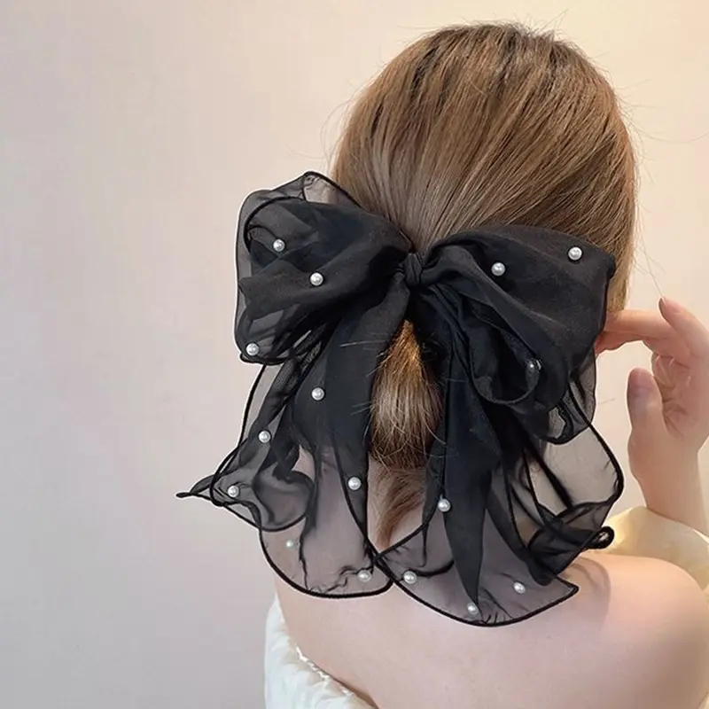 Big Lace White High-grade Hair Accessories Female