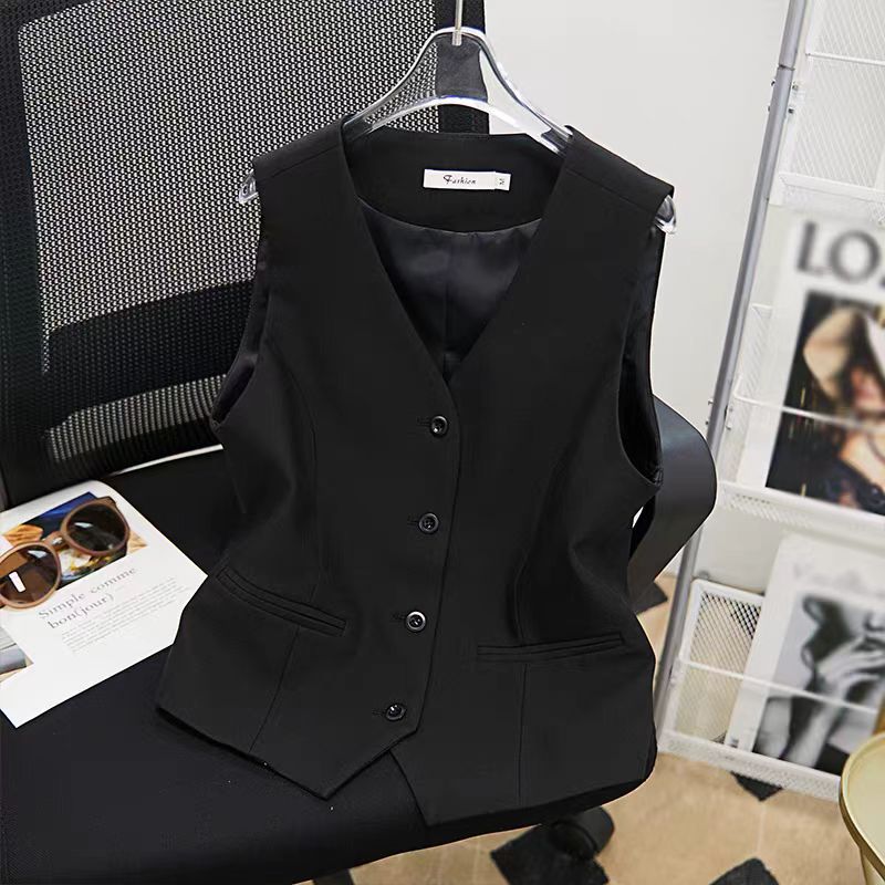 French Retro Fashion Waist-controlled Short Vest Coat For Women