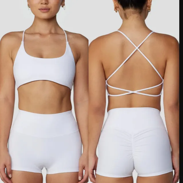 Nude Feel Yoga Bra Outdoor Sports Top For Women White - Shop at LoveMi