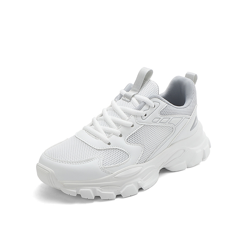 Breathable Soft-soled White Sneakers Women