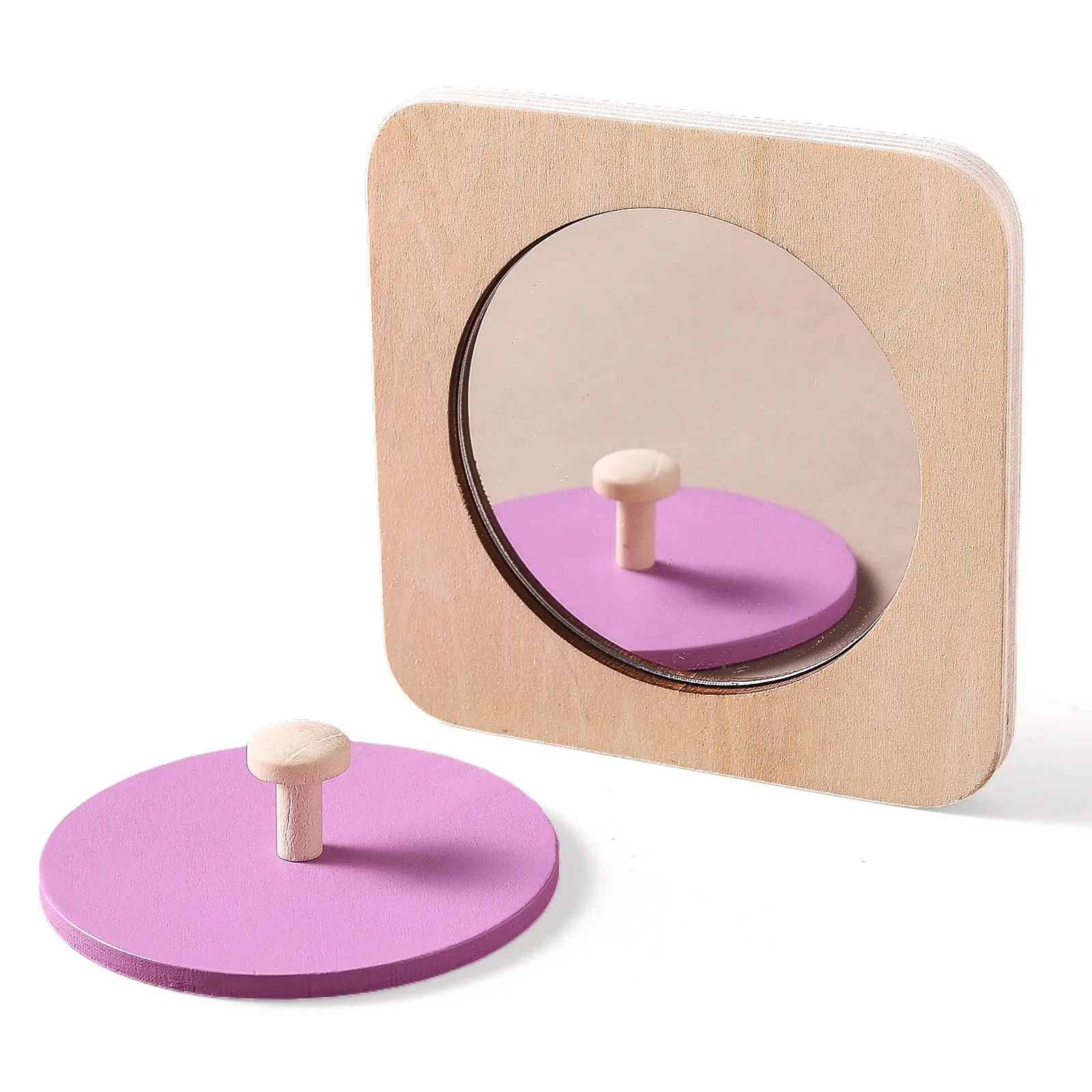 Wooden Permanent Box Coin Holder Tissue Box Shape Sorter Early Learning Toy Set