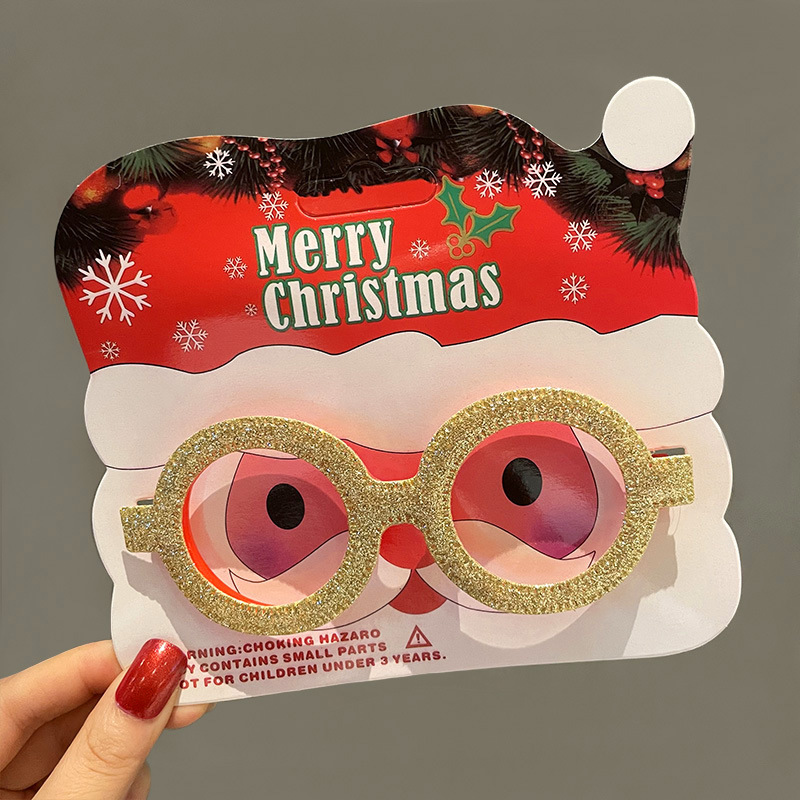 Christmas Elk Glasses Frame Dress Up Couple - Image 23