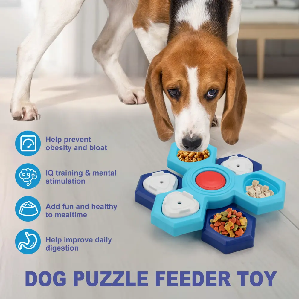 4 Layers Slow Feeder Puzzle Dog Bowls Assemble Eating