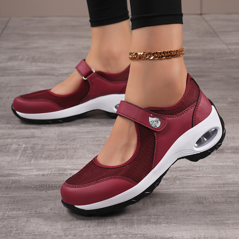 Women's Air-cushioned Mesh Sneakers, Slip-on Style
