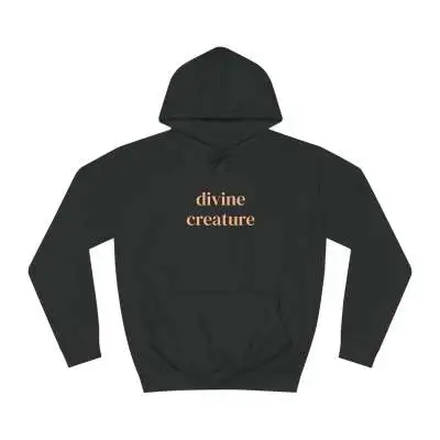 Simple Printed European And American Plus Velvet Hooded Sweater For Women Black - Shop at LoveMi