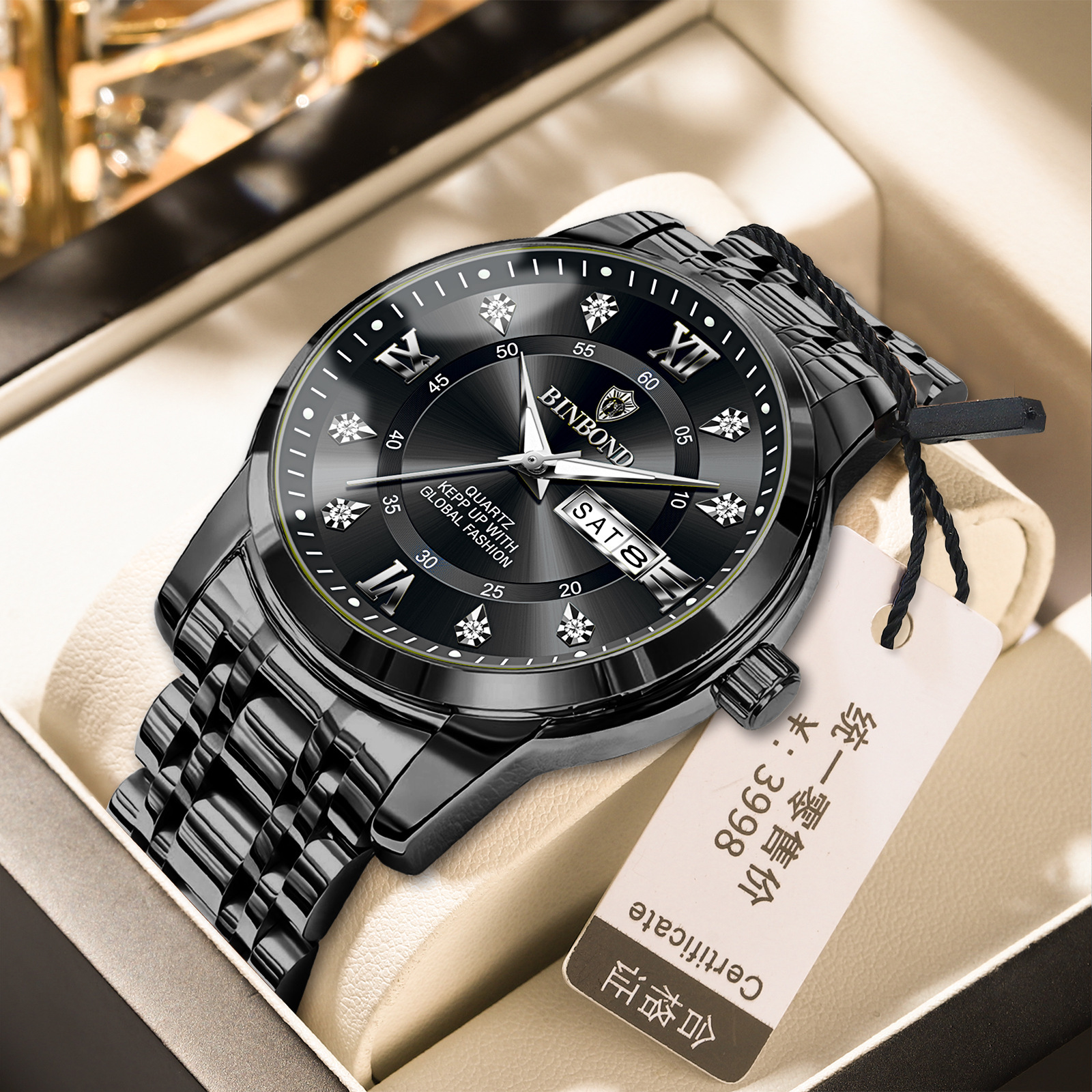Binbang Business Light-Luxury Quartz Watch For Men 2