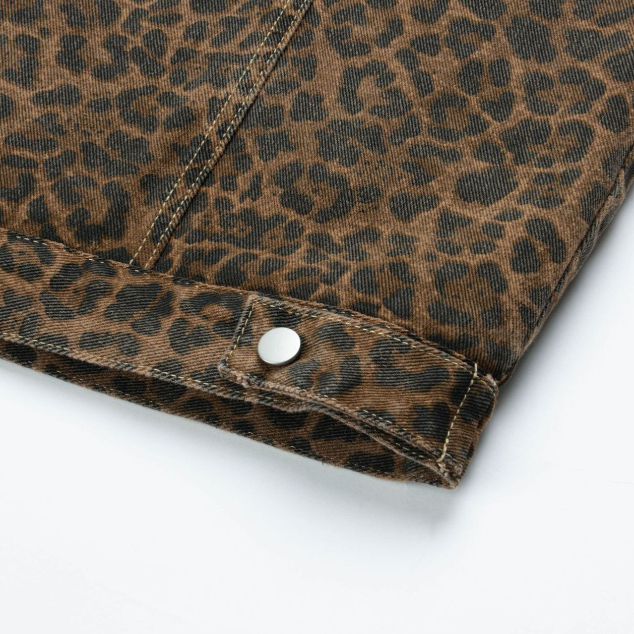 Vintage Leopard Print Thickened Loose Jacket Coat