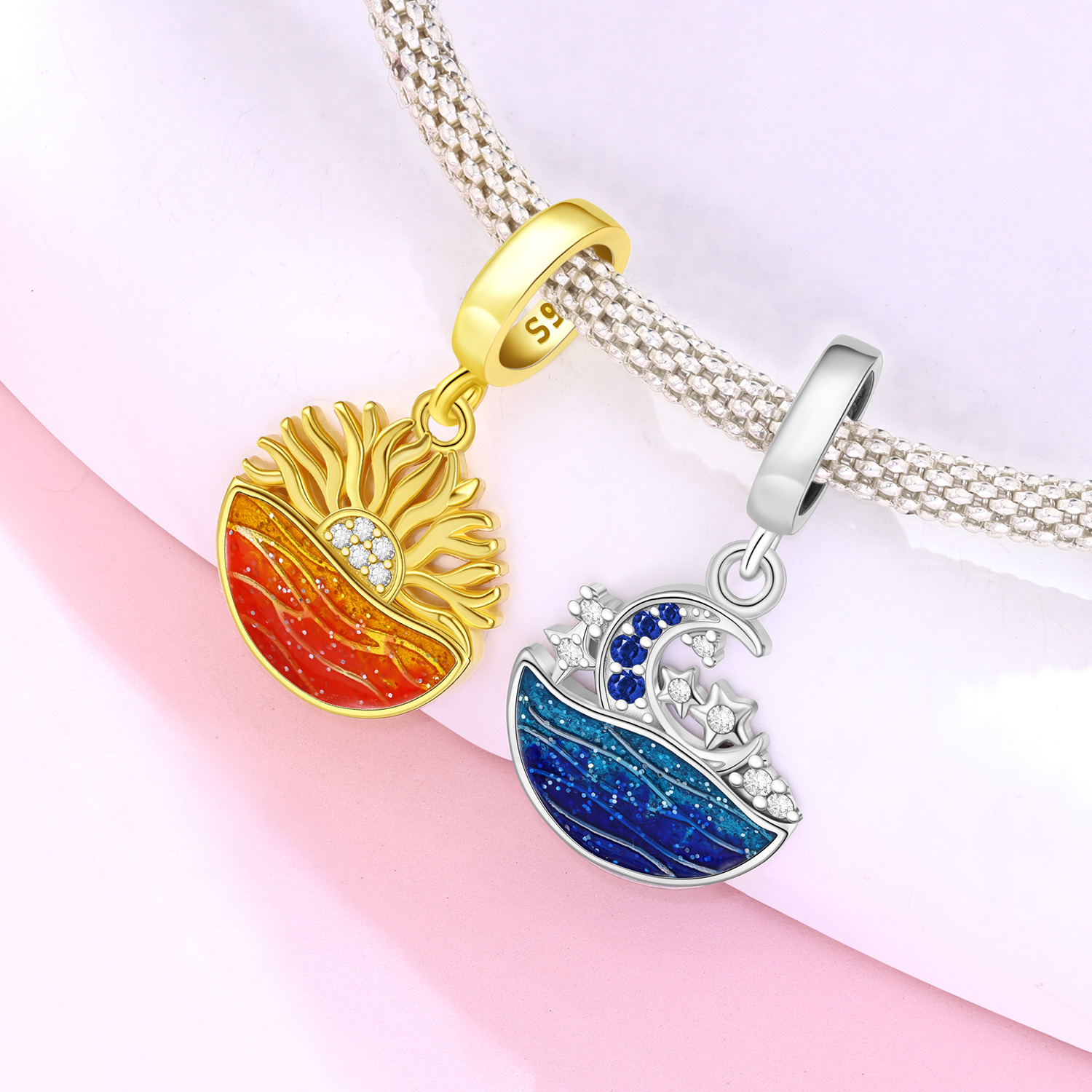 DIY Sea And Moon Bead Bracelet
