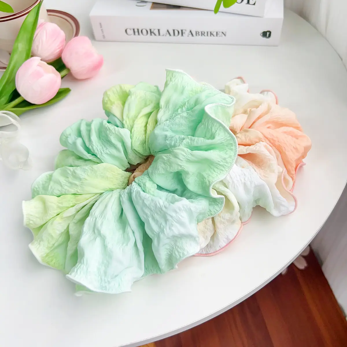 Dopamine Gradient Color Lovely Fancy Hair Rope Female