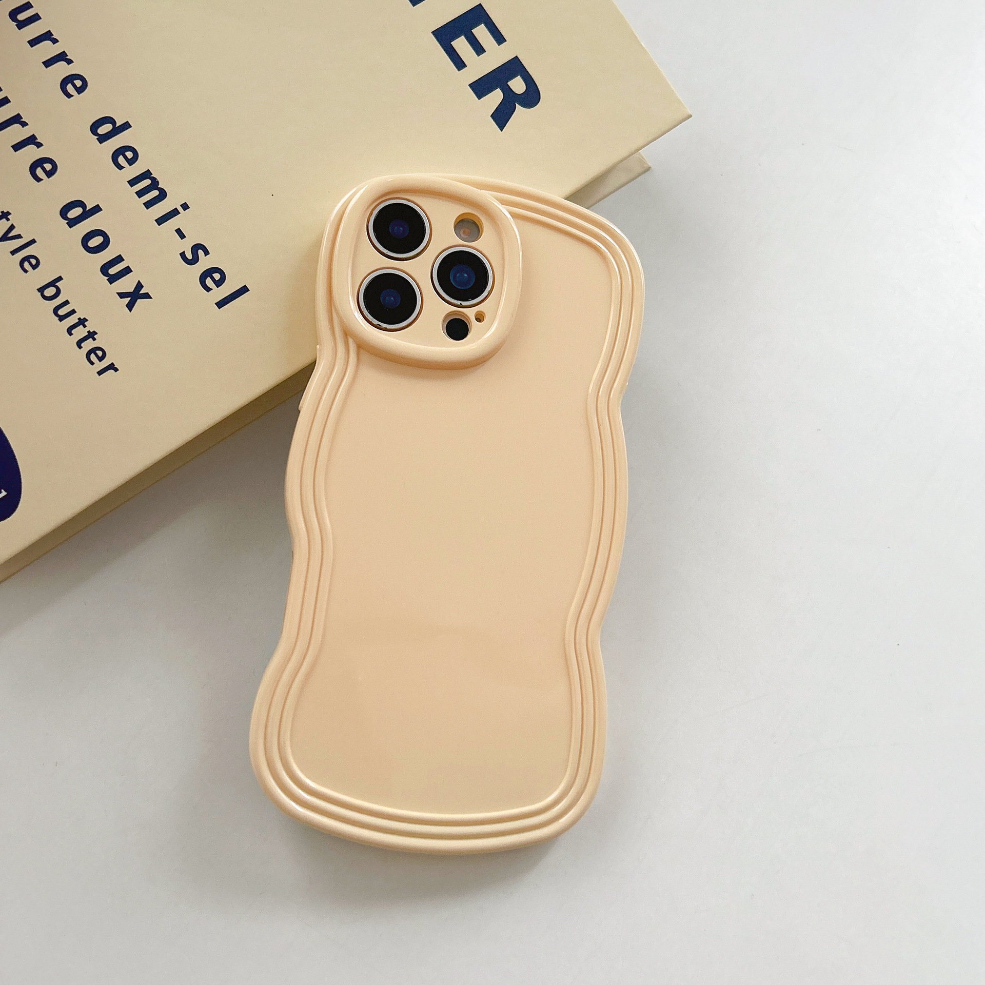 Simple Cream Candy Color Wave Phone Case - Image 6