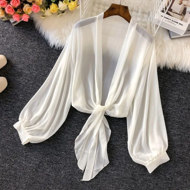 Support Outer Wear UV proof Thin Breathable Ice Silk All matching Apricot - Shop at LoveMi