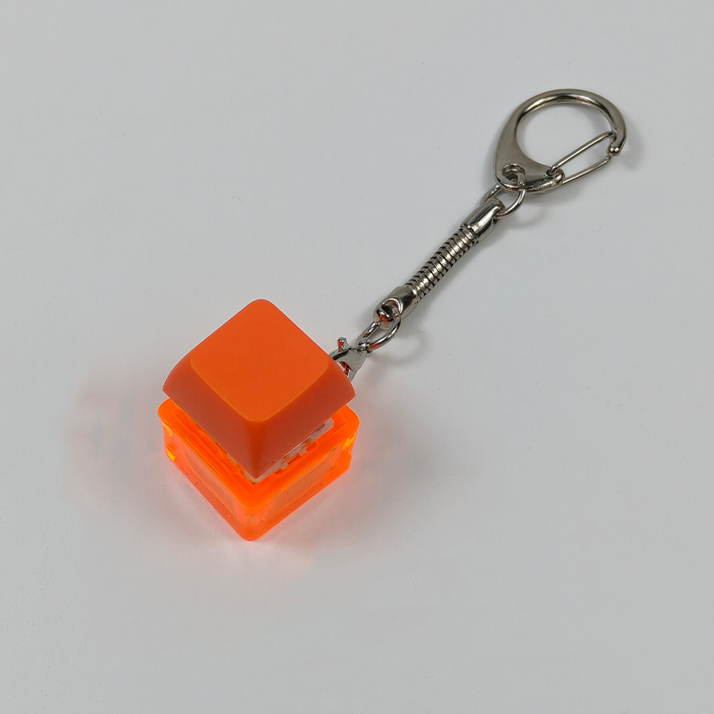 Stress-relief Keychain Toy With Finger-popping Buttons For Venting