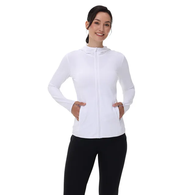 Summer Womens Sun protective Clothing Plus size Womens Lightweight Jacket White - Shop at LoveMi