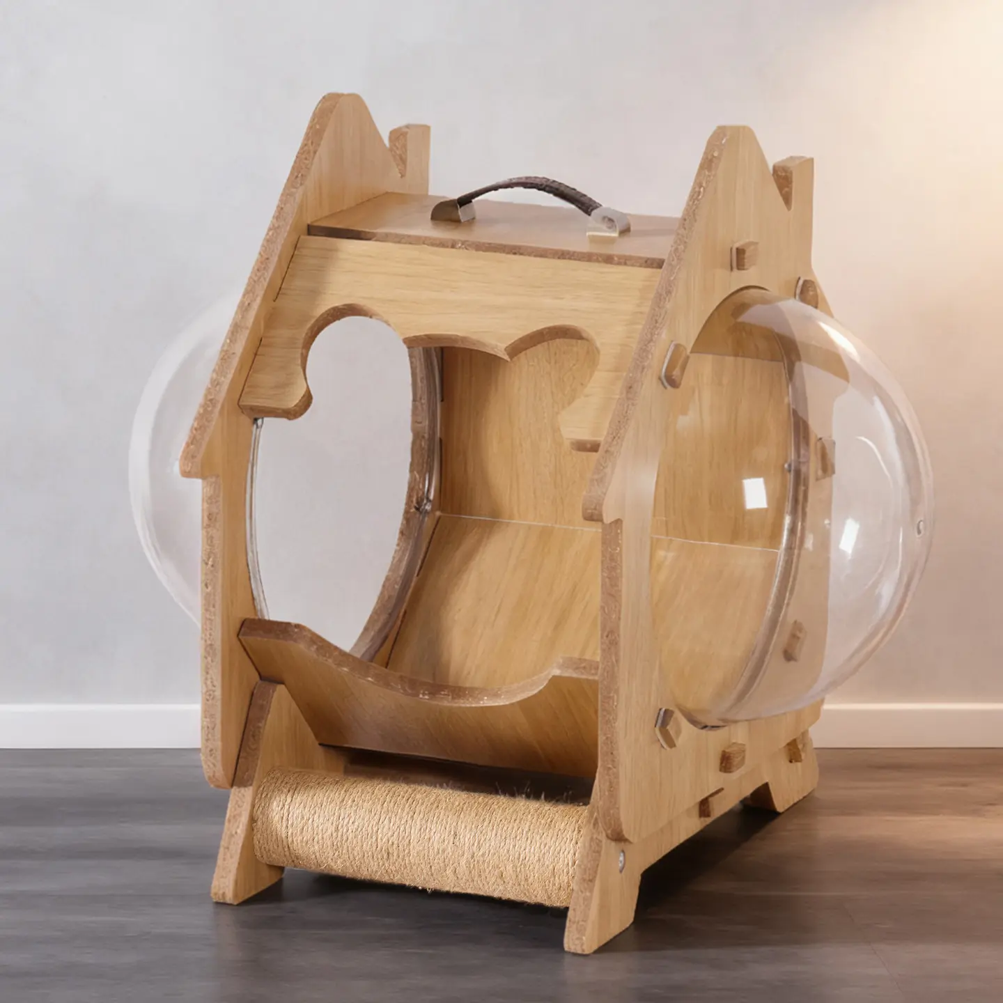 Transparent Capsule Extra-Large Bed Multi-Functional Scratching Post