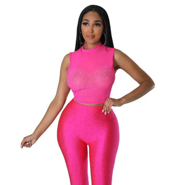 Fashion Personality Women's Sleeveless Blouse Z2065 Rose Red - Shop at LoveMi