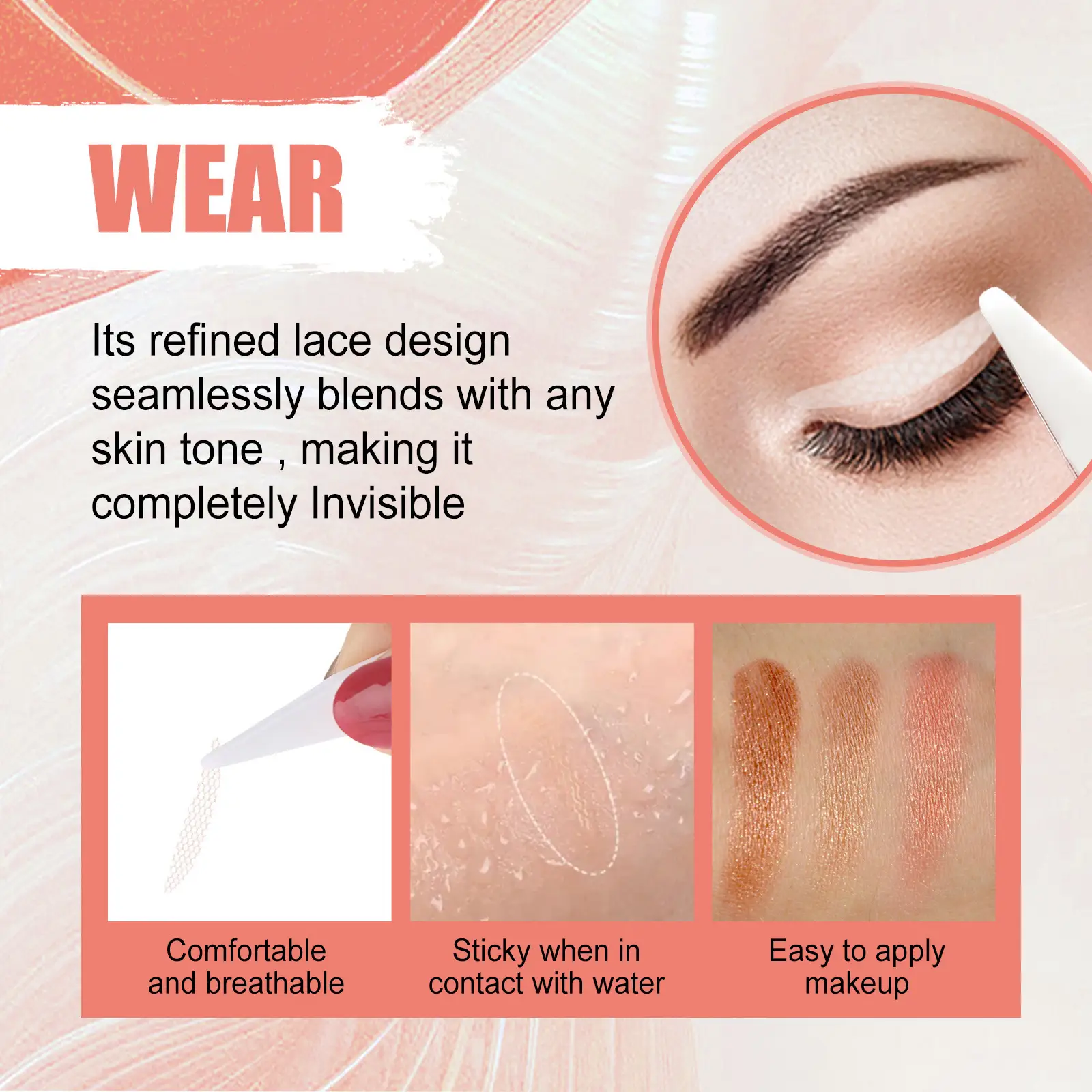 Invisible Double Eyelid Stickers Natural Seamless