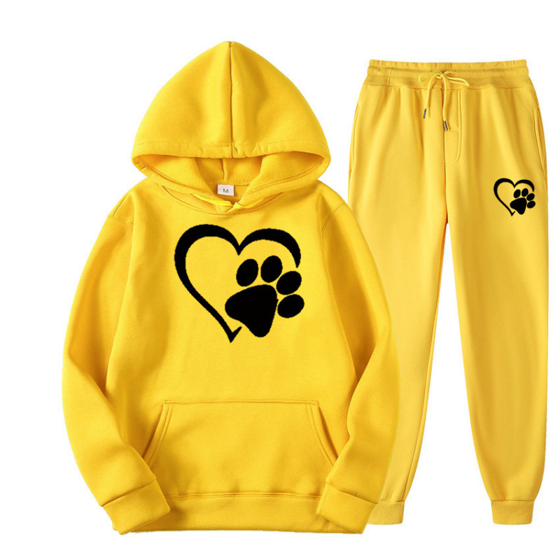 Mens And Womens Printed Hoodie Sets For Fall And Winter