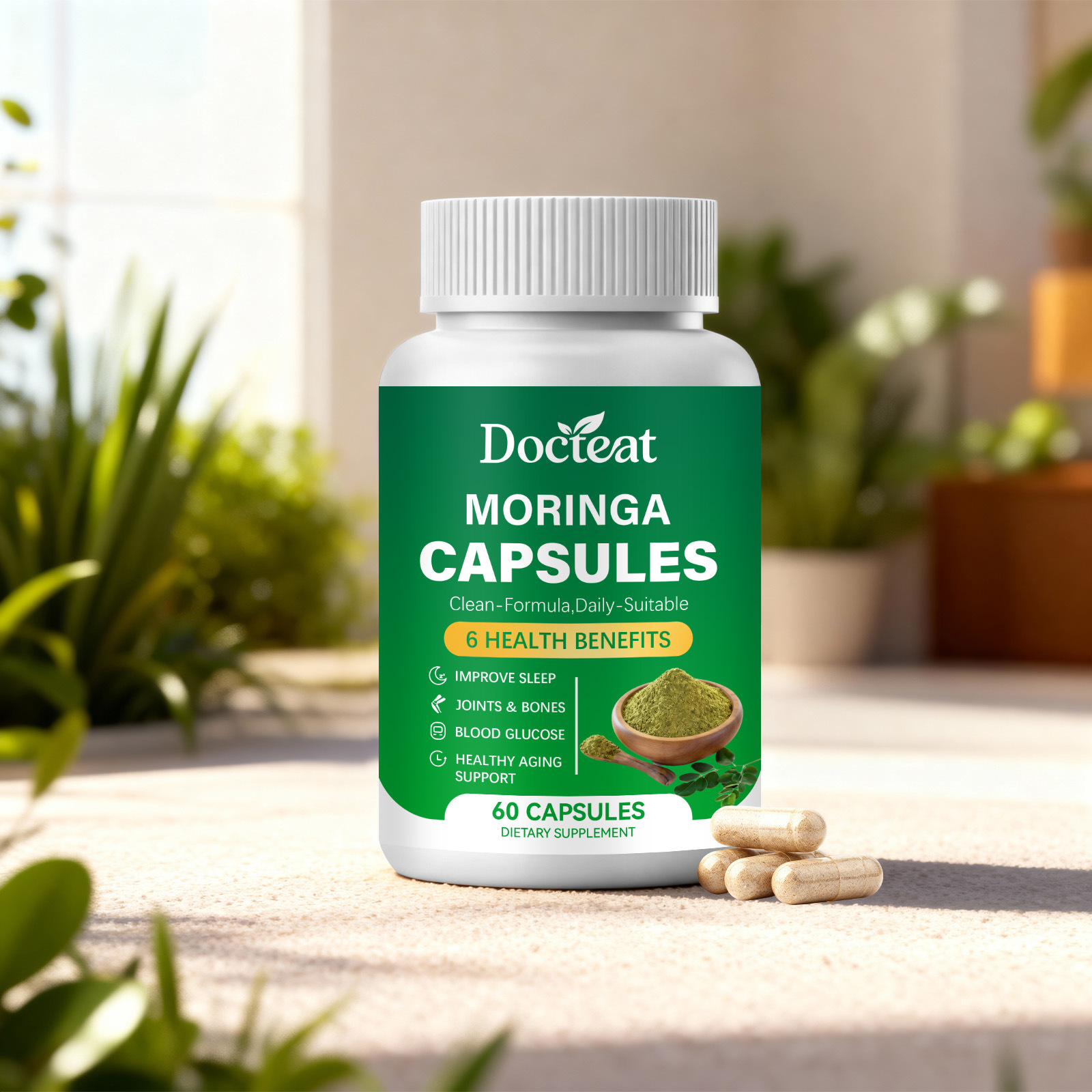 Moringa Gut Health Support Capsules