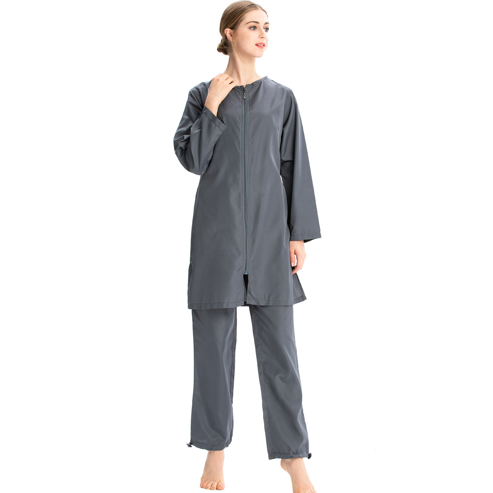 Maillot de bain conservateur ensemble trois pièces à couverture complète – Image 2