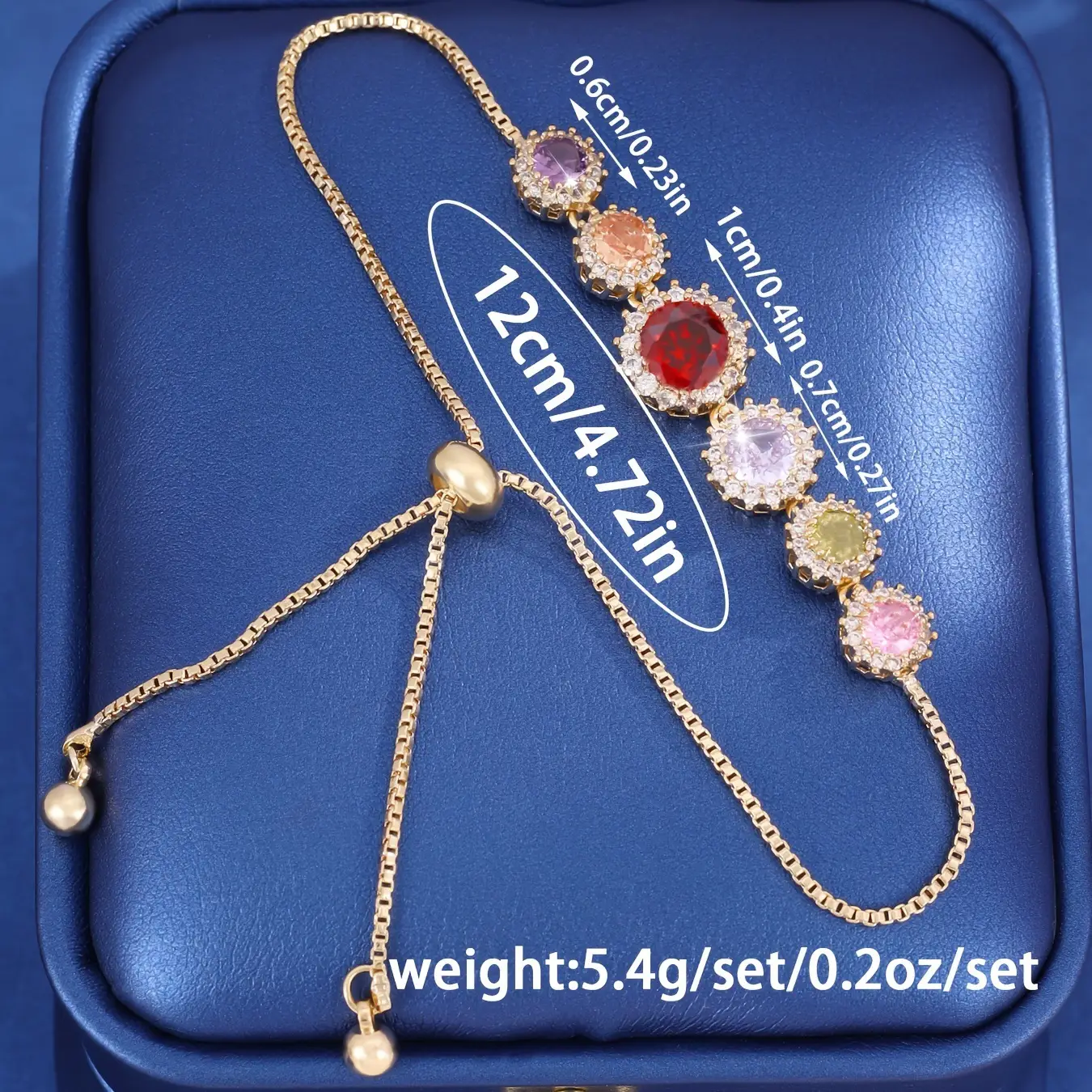 Petals Pendant Adjustable Pull-string Bracelet