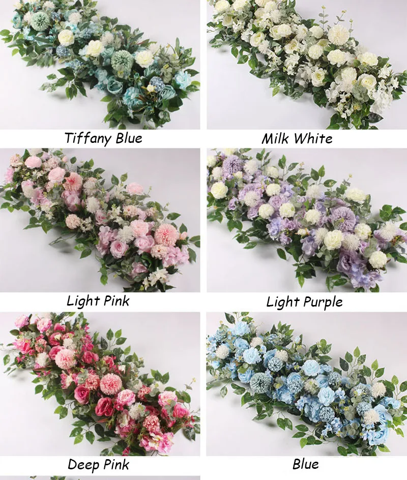 Flone Artificial Silk Rose 50cm Wedding Flower Row Flower String Wedding Road Lead Scenes Layout Party Festival DIY Decoration (3)