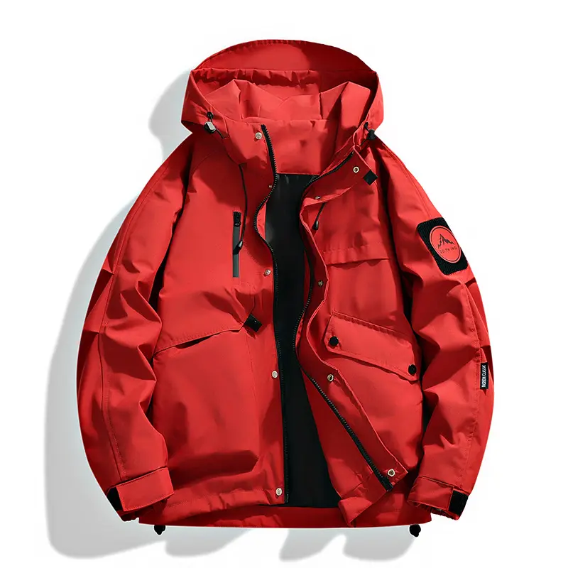 Mens Hooded Jacket Stylish Casual Outerwear