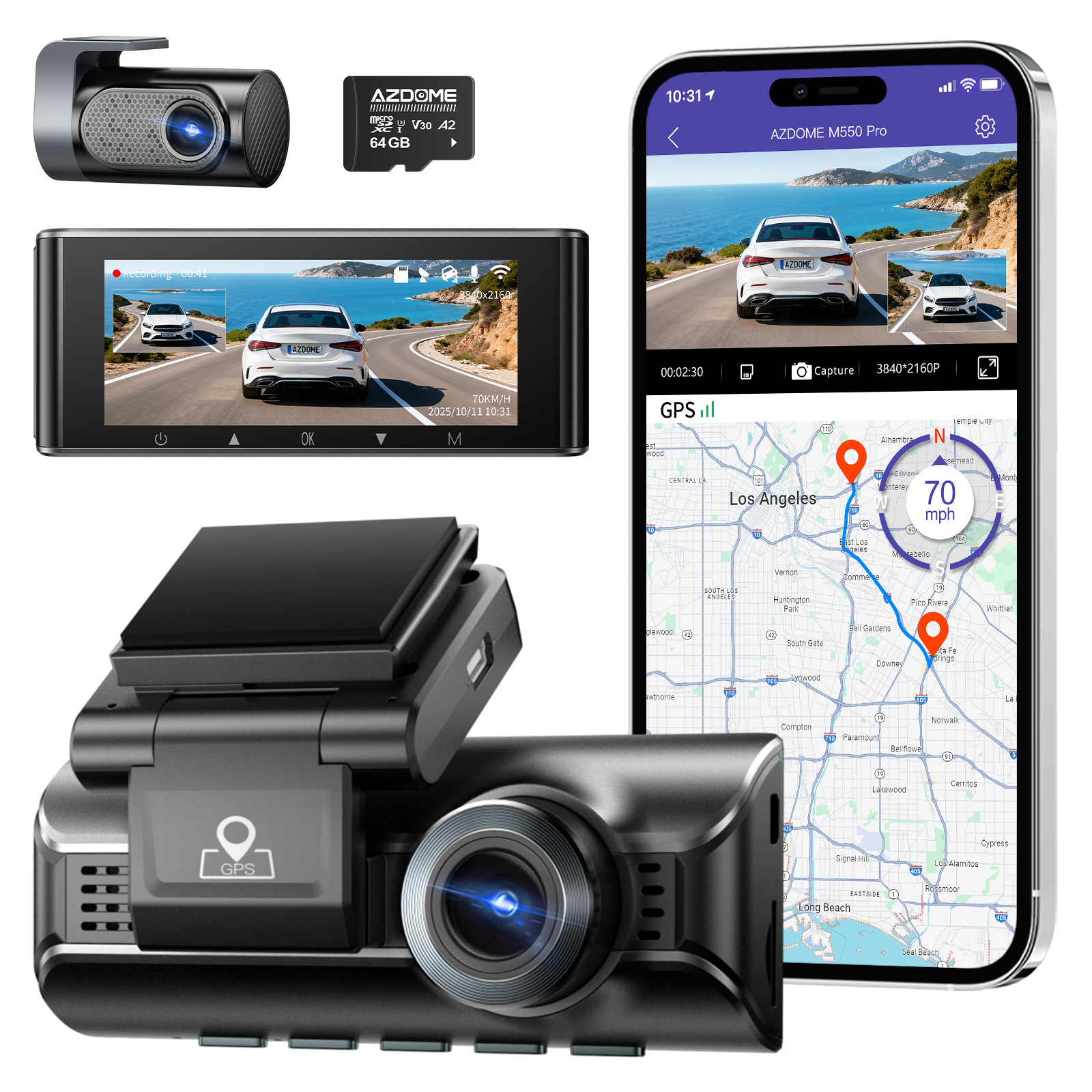 M550PRO HD 4K Dash Cam 1