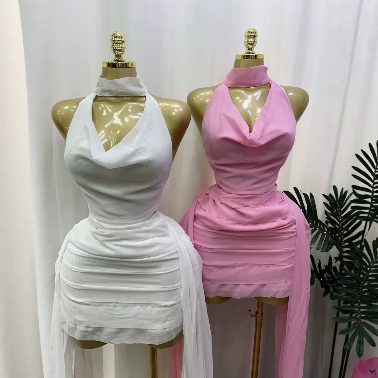 New Style Hollow Out Backless Mini Dress
