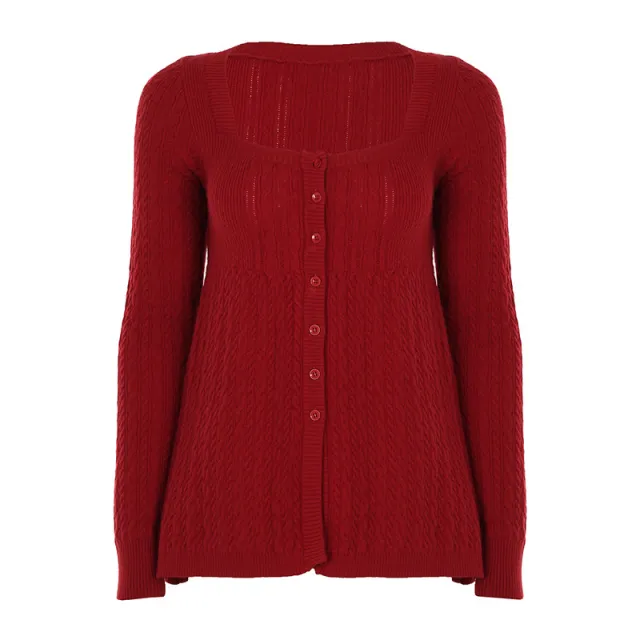 Sweet Younger Fashion A Swing Slim Fit Versatile Top Red - Shop at LoveMi