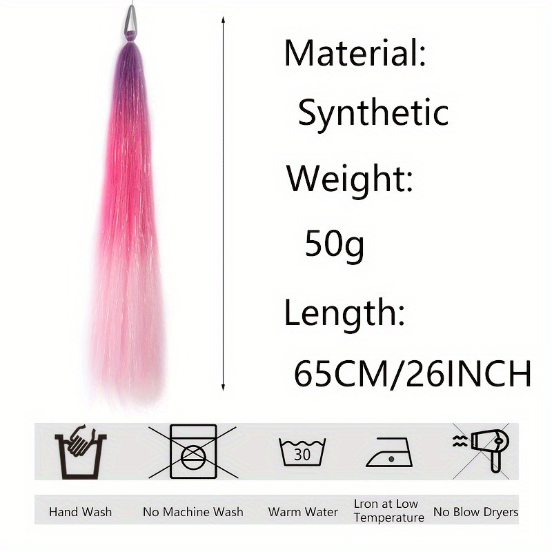 Laser Silk Women's European And American Ponytail Boxing Braid Color Wig 4