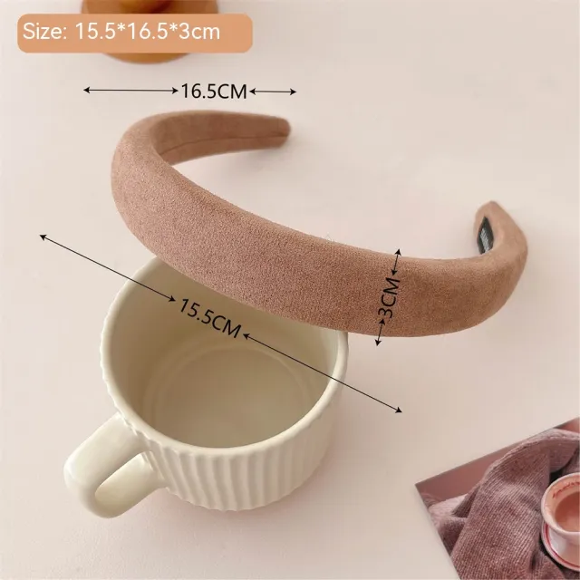 Milk Tea Coffee Color Series Headband Fashion 2 Brown Suede Headband - Shop at LoveMi