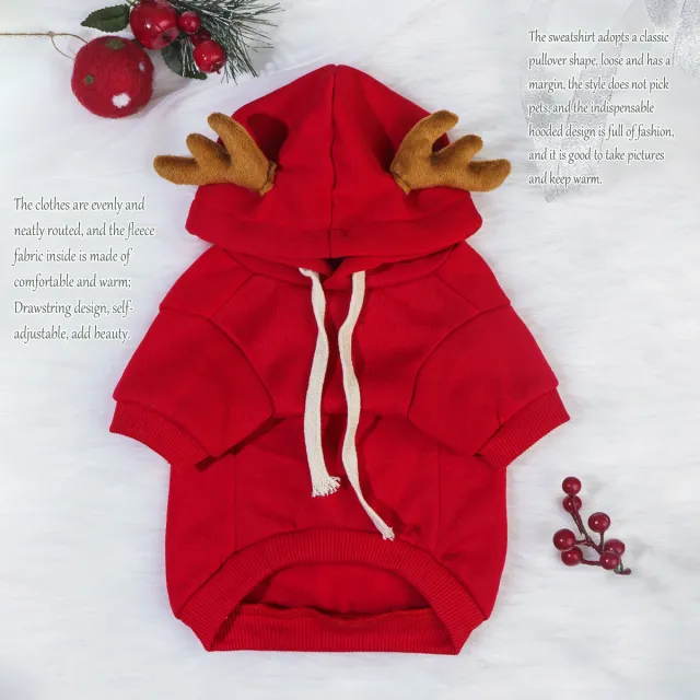 Halloween Elk Christmas Creative Costume Red - Shop at LoveMi