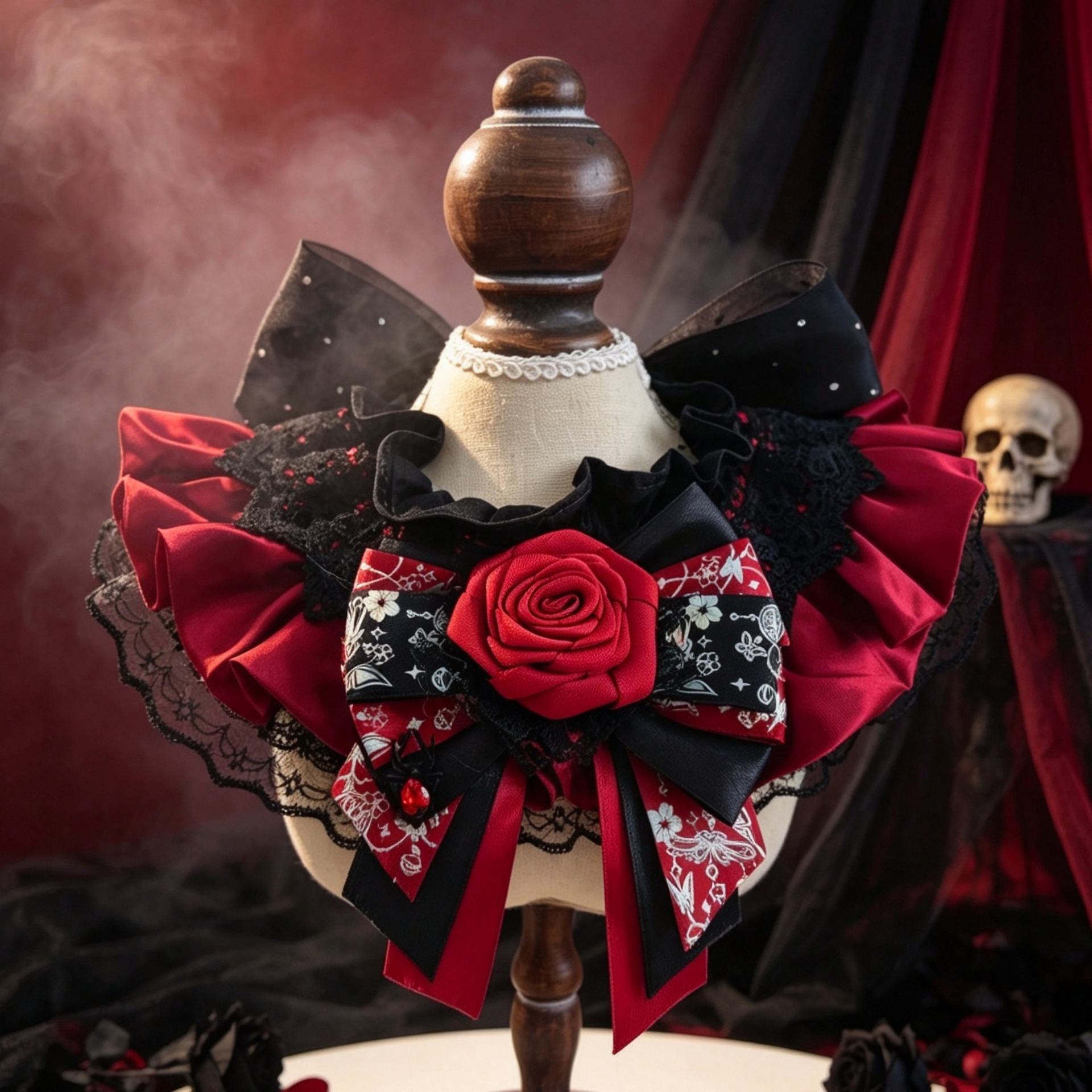 Halloween Neck Scarf, Drool Bib, Pull-on Pet Collar, Festive Accessory