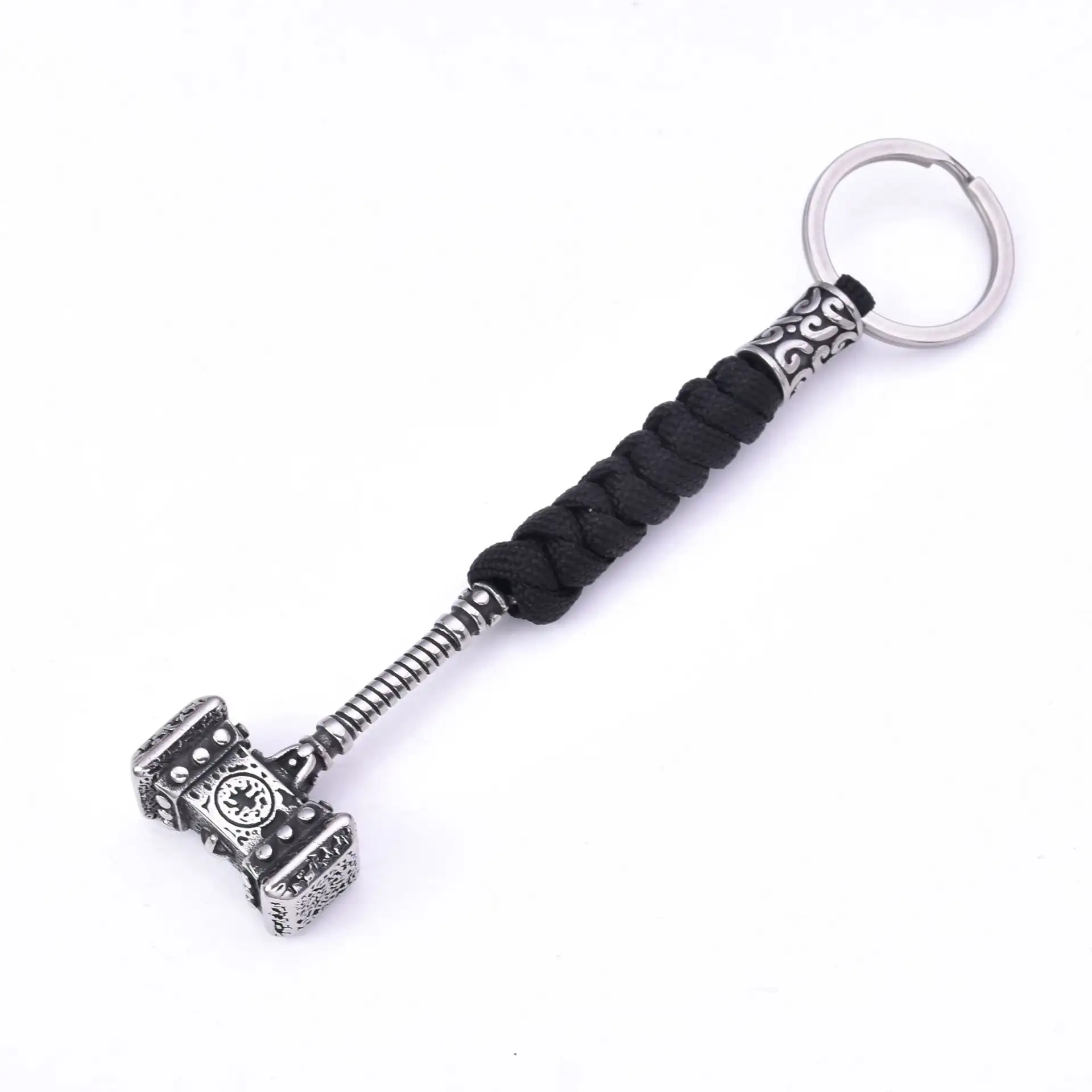 Personality Handmade Woven Stainless Steel Buckle Key