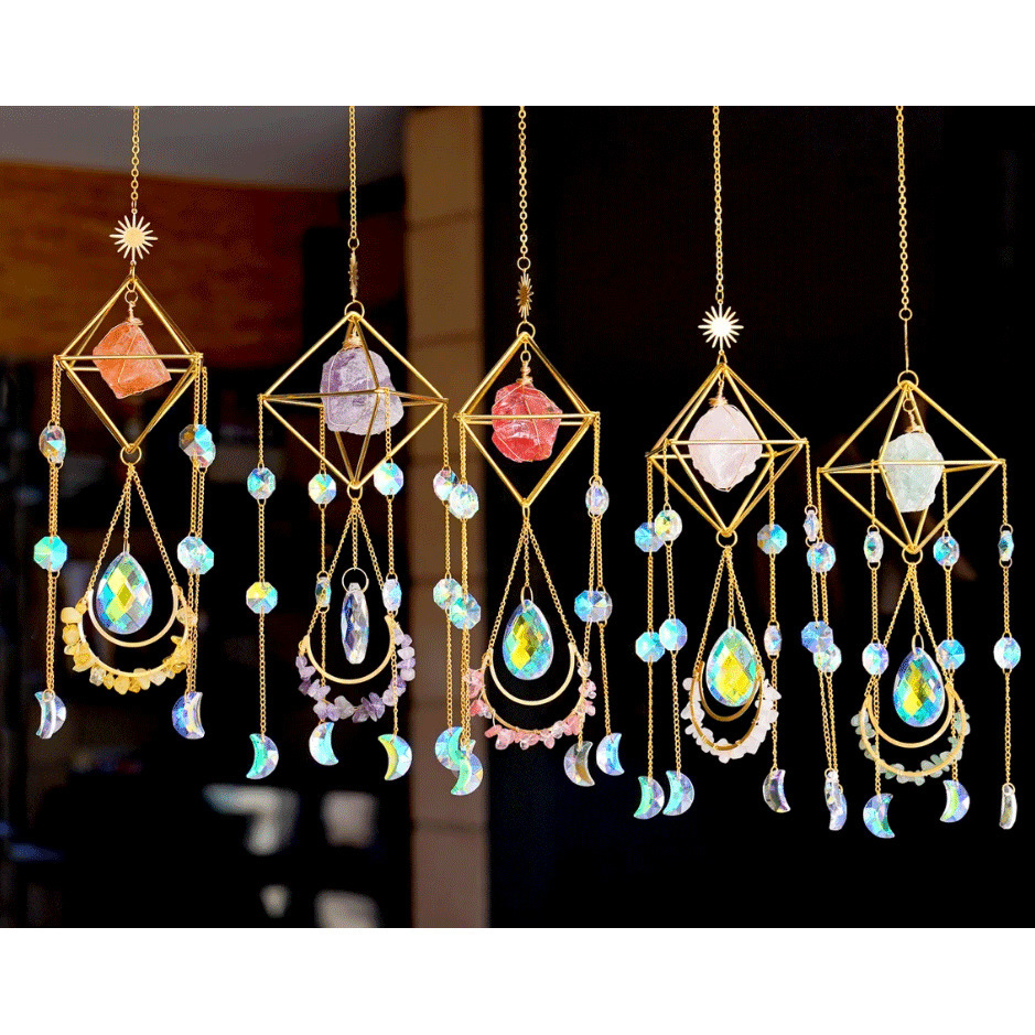 Title 4, Crystal Sun Catcher Hanging Aurora Gem