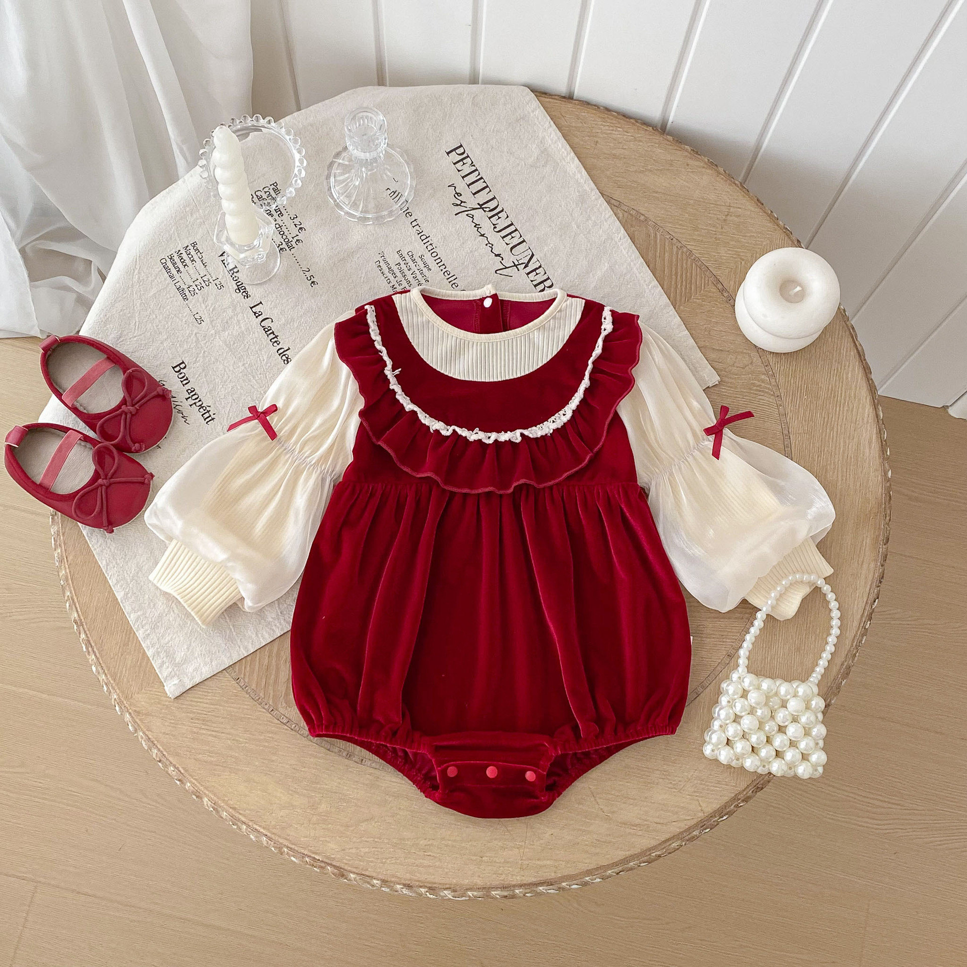 Baby Casual Round Neck Romper Jumpsuit