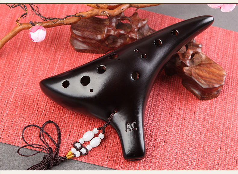 Title 3, 12-hole Alto C-smoked Enhanced Ocarina