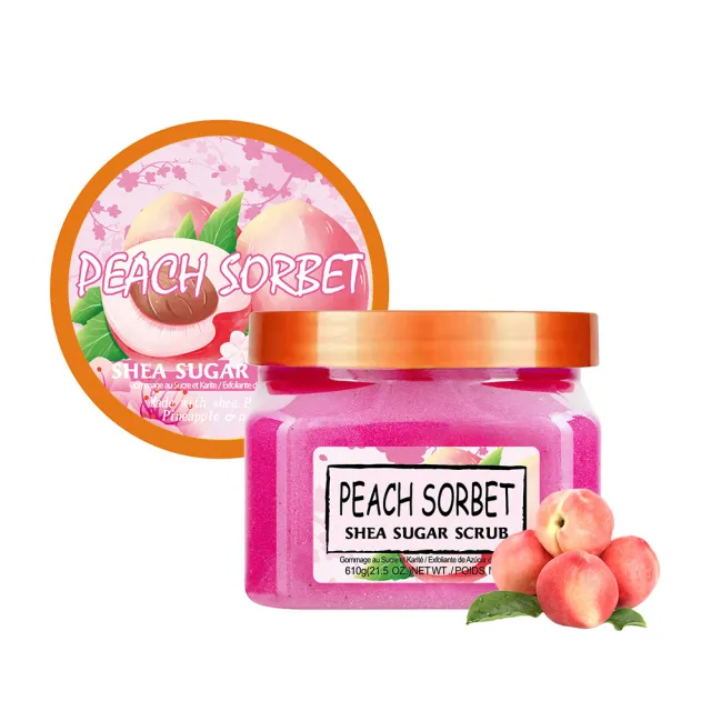Facial Scrub Arbutin Sugar Salt Exfoliating Peach - Shop at LoveMi