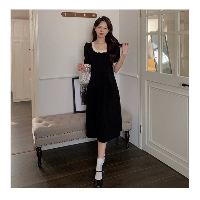 Summer Slim fit Slimming Lace French Dress Long - Shop at LoveMi