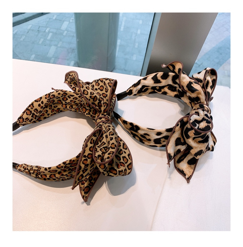 Title 13, Leopard Print Headband Multilayer Bow Fairy