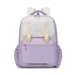 Large Capacity Burden Reduction Cartoon Breathable Lightweight Children's Backpack - Red - View 1
